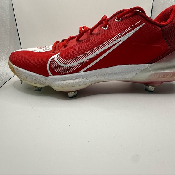 Nike Force Zoom Trout 7 Elite Baseball Cleats Red White Metal Spikes Men’s Sz 13 - Picture 15 of 15